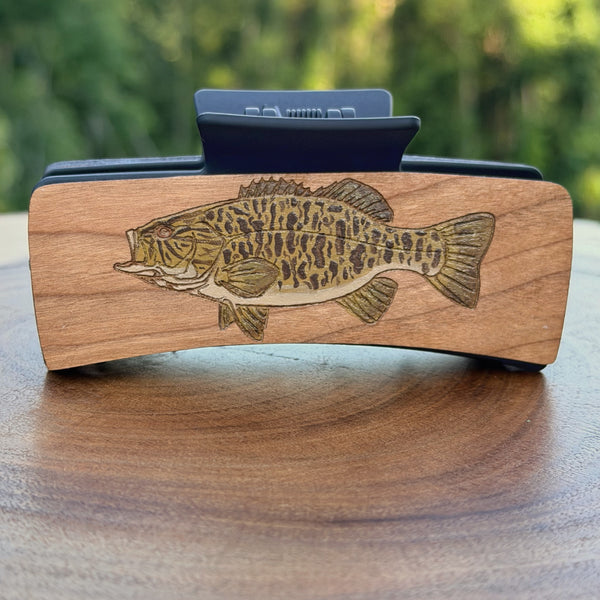 Smallmouth Bass Hairclips 4"