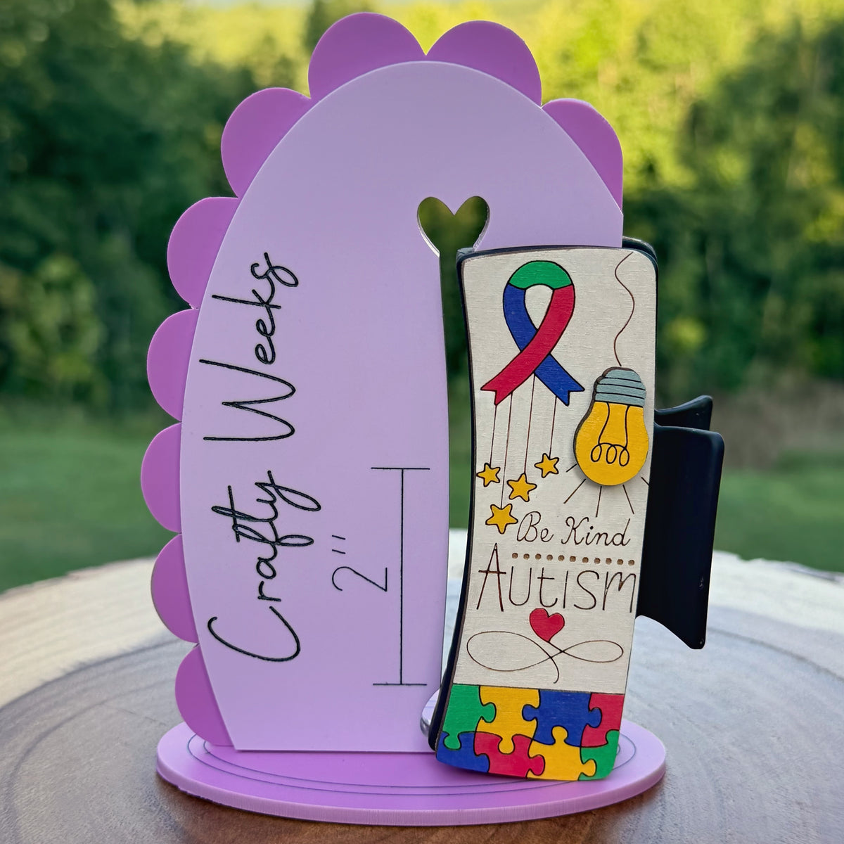Be Kind Autism 4” Hair Clip