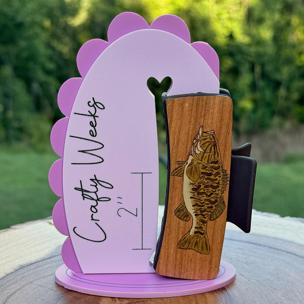 Smallmouth Bass Hairclips 4"