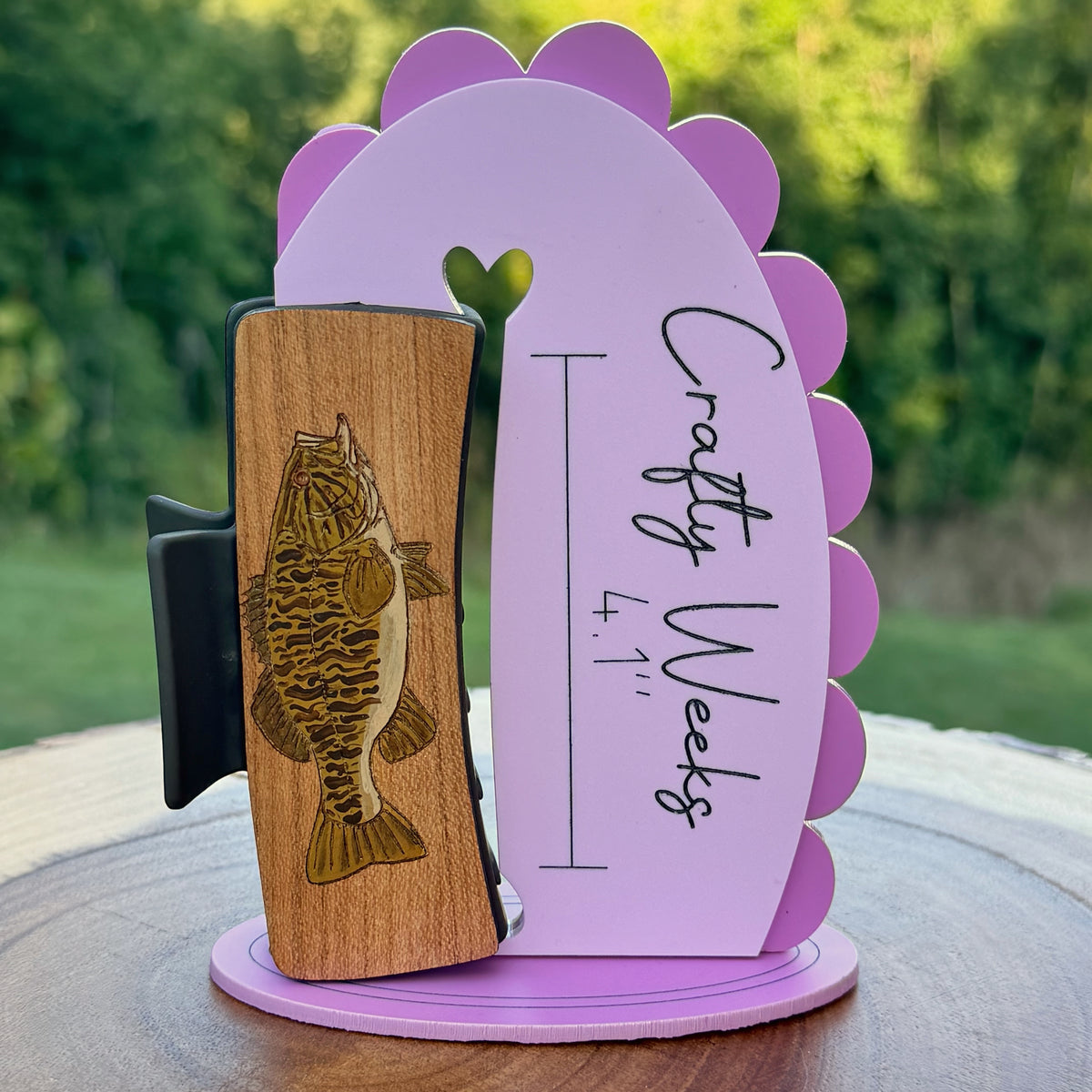 Smallmouth Bass Hairclips 4"
