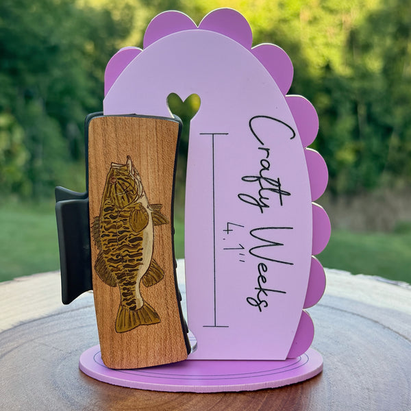 Smallmouth Bass Hairclips 4"