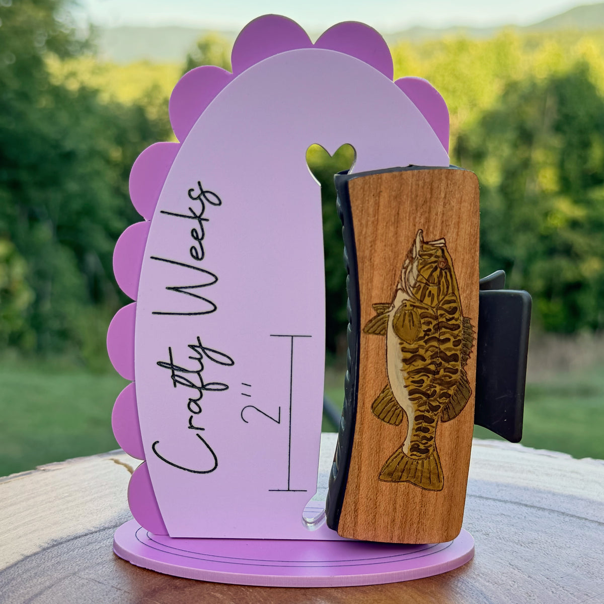Smallmouth Bass Hairclips 4"