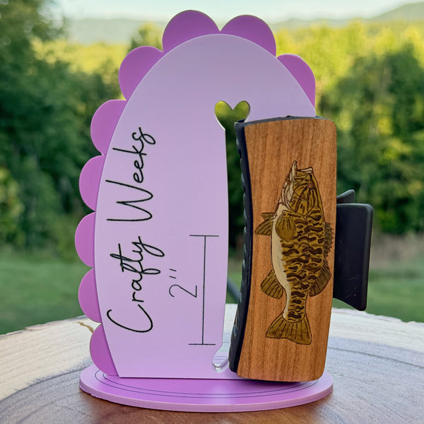 Smallmouth Bass Hairclips 4"