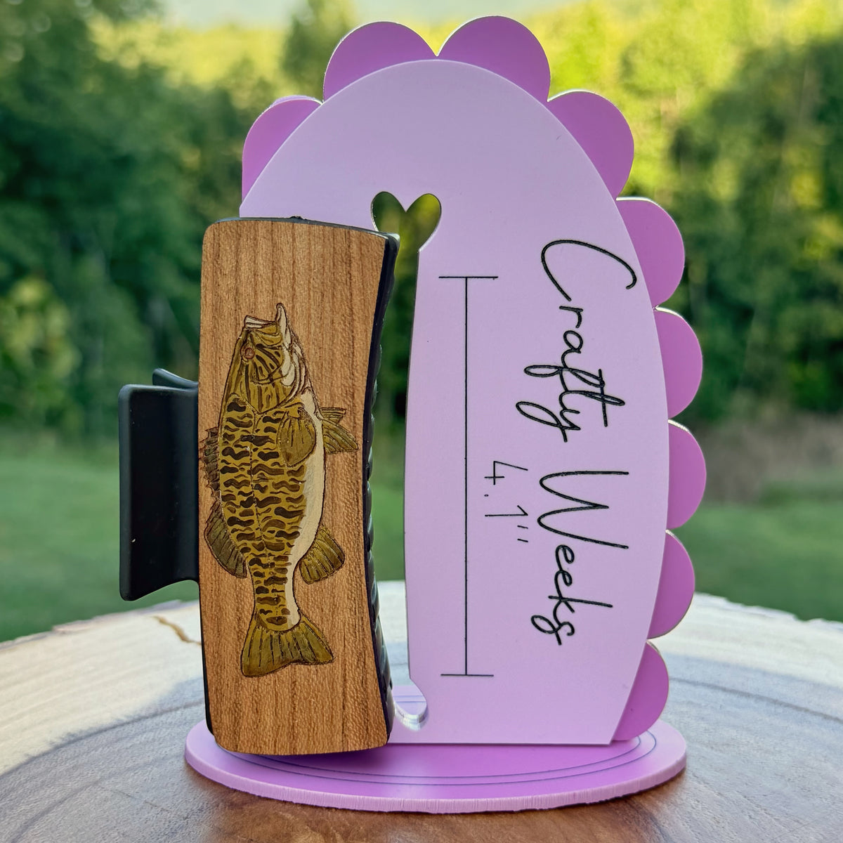 Smallmouth Bass Hairclips 4"