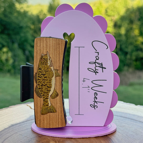 Smallmouth Bass Hairclips 4"