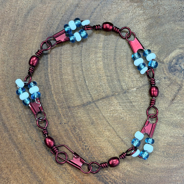 Fishing Bracelets and Anklets - Red