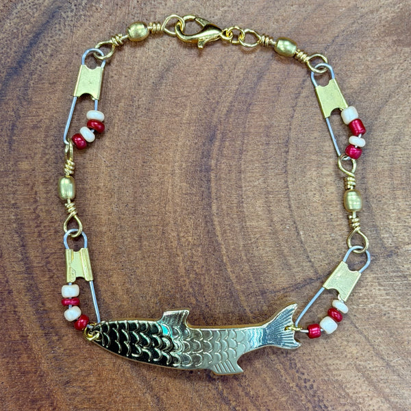 Fishing Bracelets and Anklets - Gold