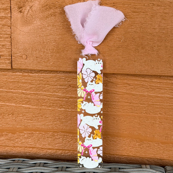 Acrylic Bookmarks - 1.5mm White Cats