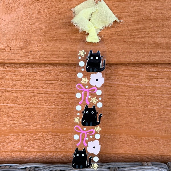 Acrylic Bookmarks - 1.5mm Black Cats