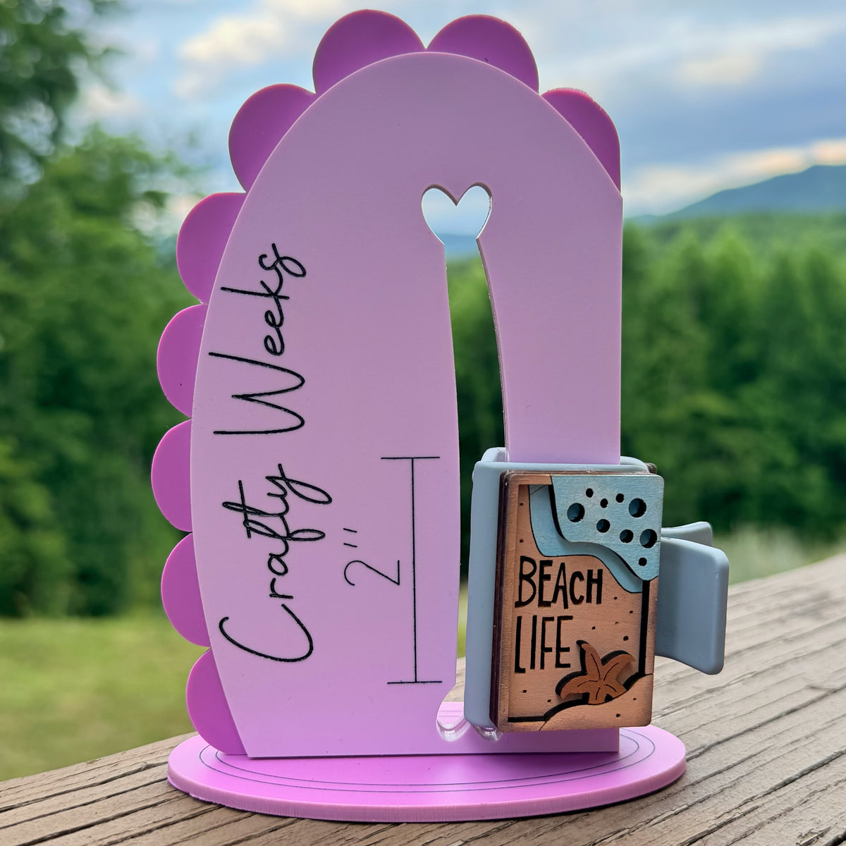Beach Life 2” Hair Clip