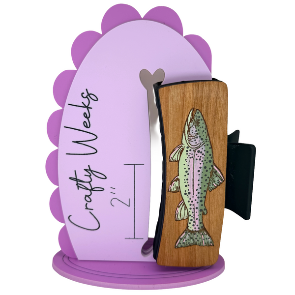 Rainbow Trout Hairclips 4"