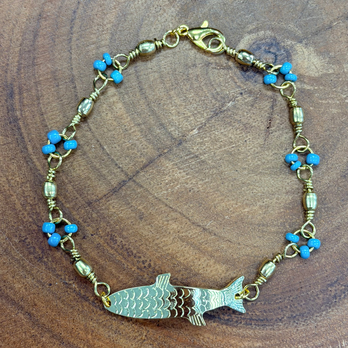 Fishing Bracelets and Anklets - Gold