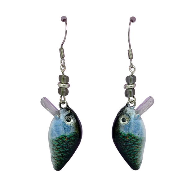 Panfish Beaded Crankbait Earrings