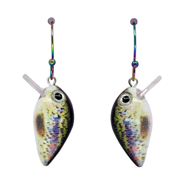 Rainbow Trout Lure Earrings