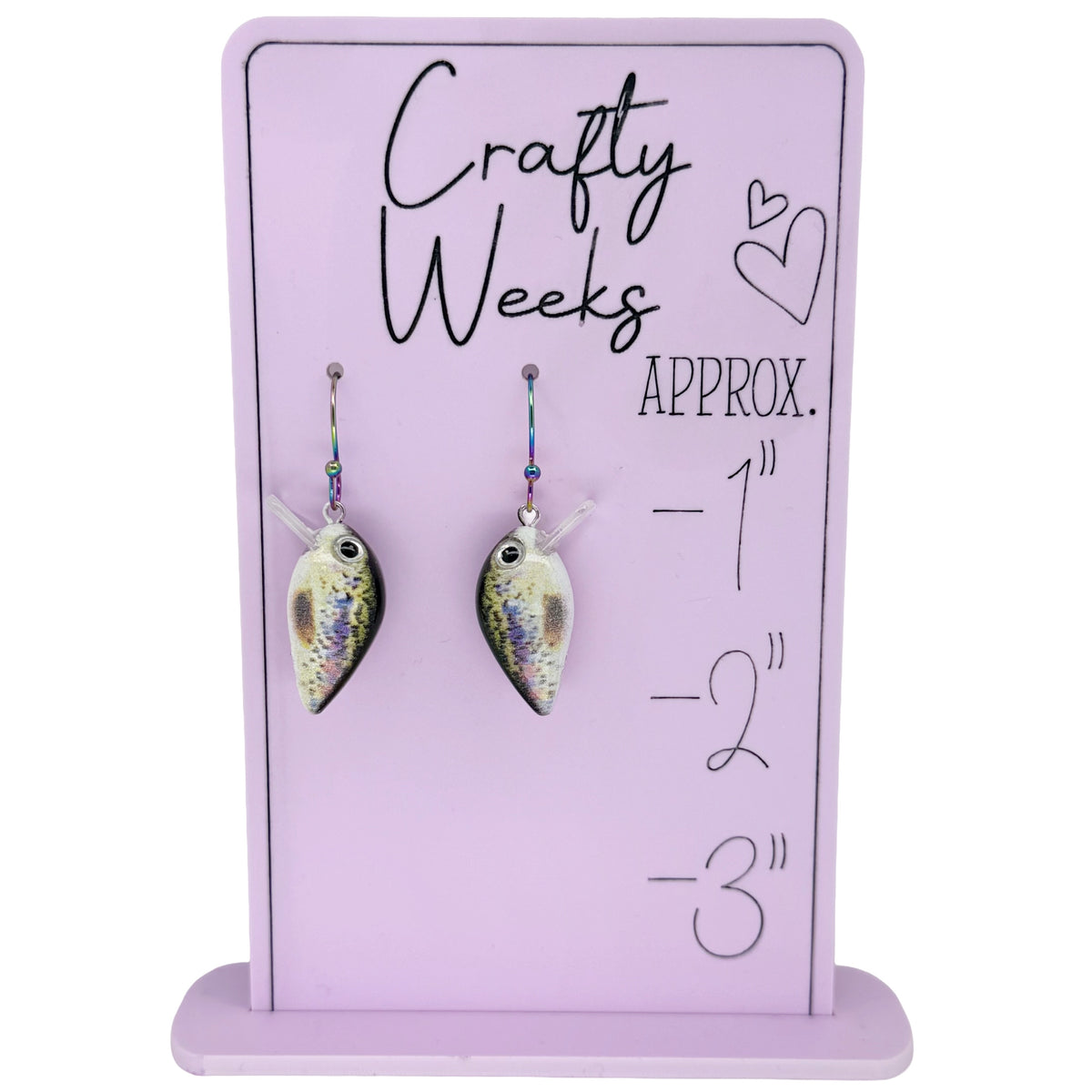 Rainbow Trout Lure Earrings
