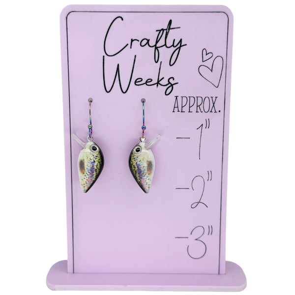 Rainbow Trout Lure Earrings