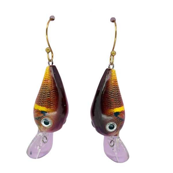 Sunfish Fishing Lure Earrings