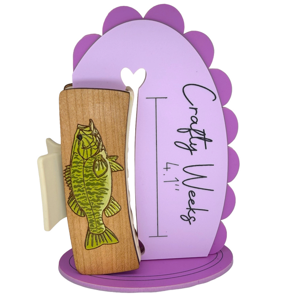 Smallmouth Bass Hairclips 4"