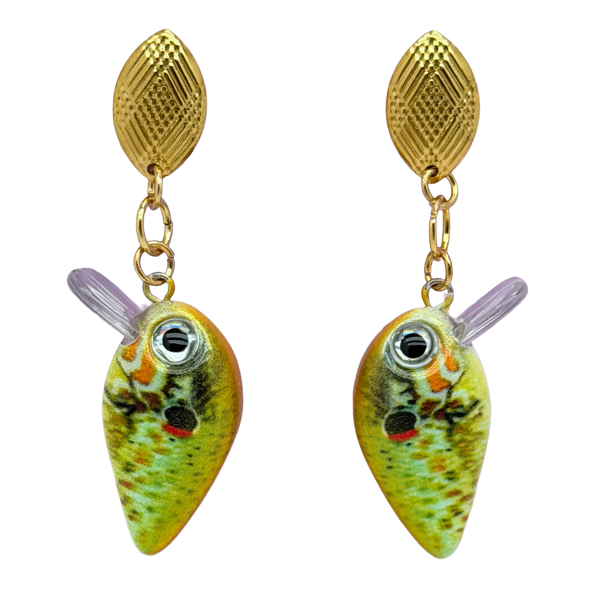 Bluegill Crankbait Stud Earrings