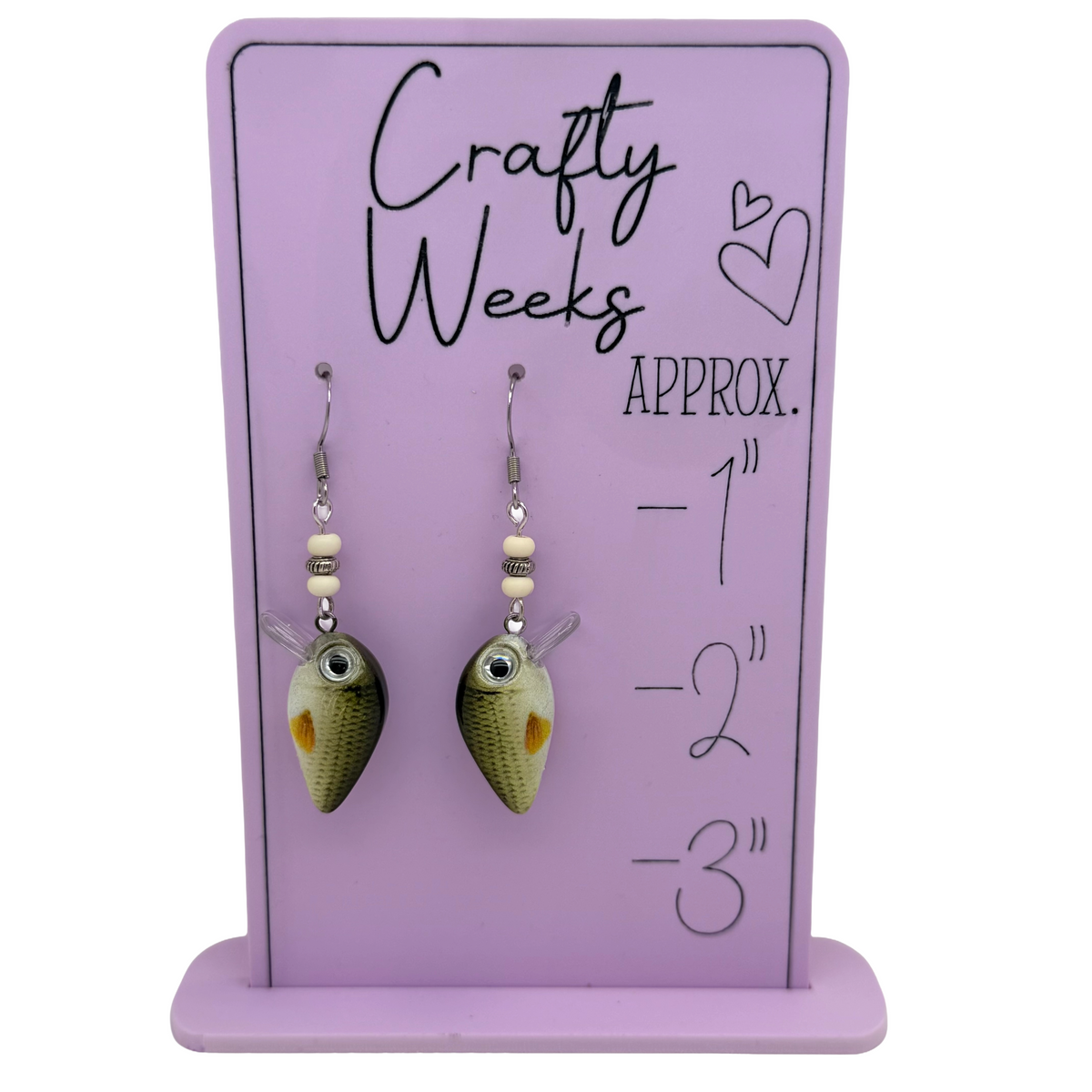 Bass Fishing Lure Earrings