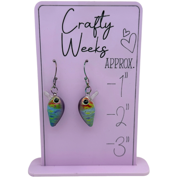 Sunfish Crankbait Earrings