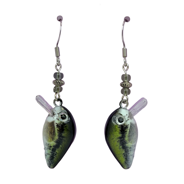 Largemouth Bass Beaded Earrings