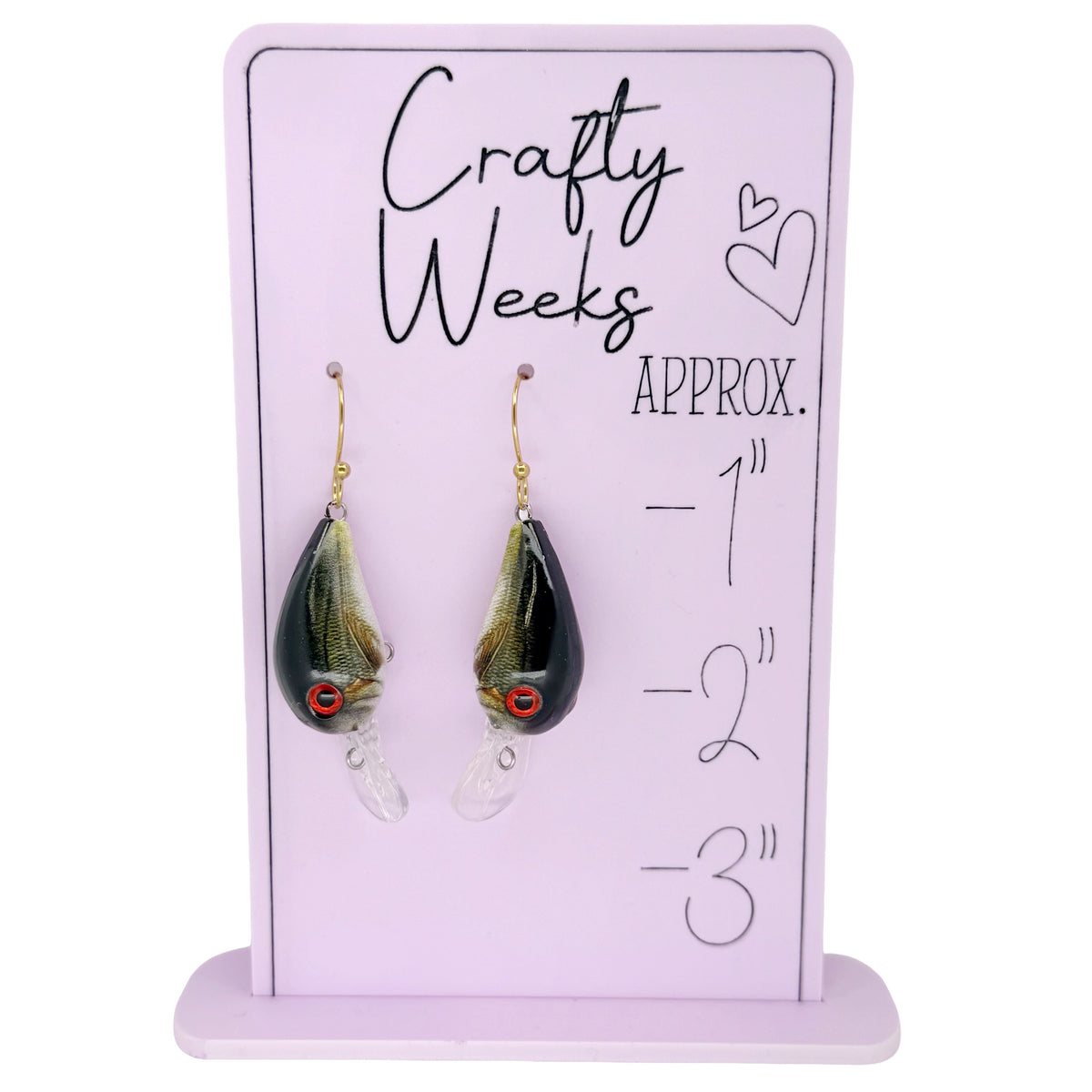 Largemouth Bass Lure Earrings