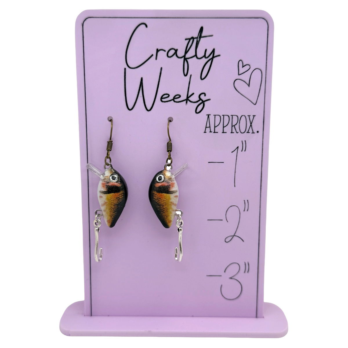 Perch Crankbait Earrings