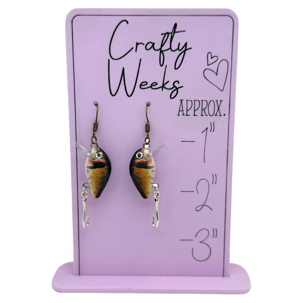 Perch Crankbait Earrings