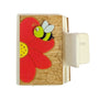 Bee with Flower 2” Hand painted Hair Clip