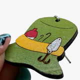 Fishing Floppy Hat Dangle Earrings