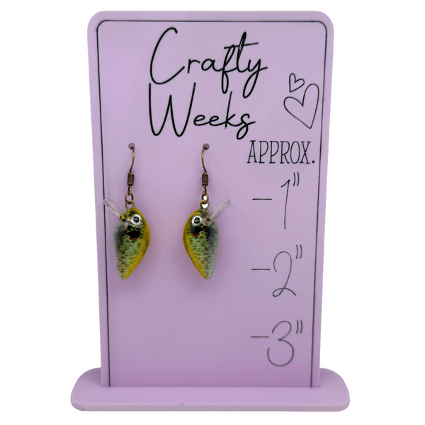 Panfish Crankbait Earrings