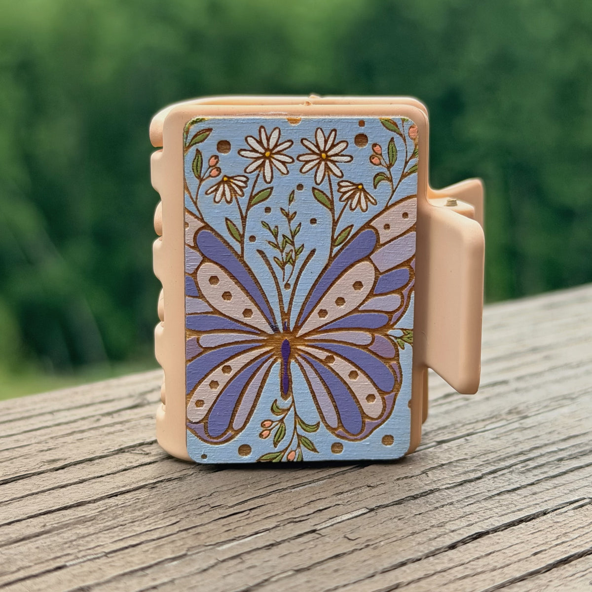 Butterfly Daisies 2” Hair Clip