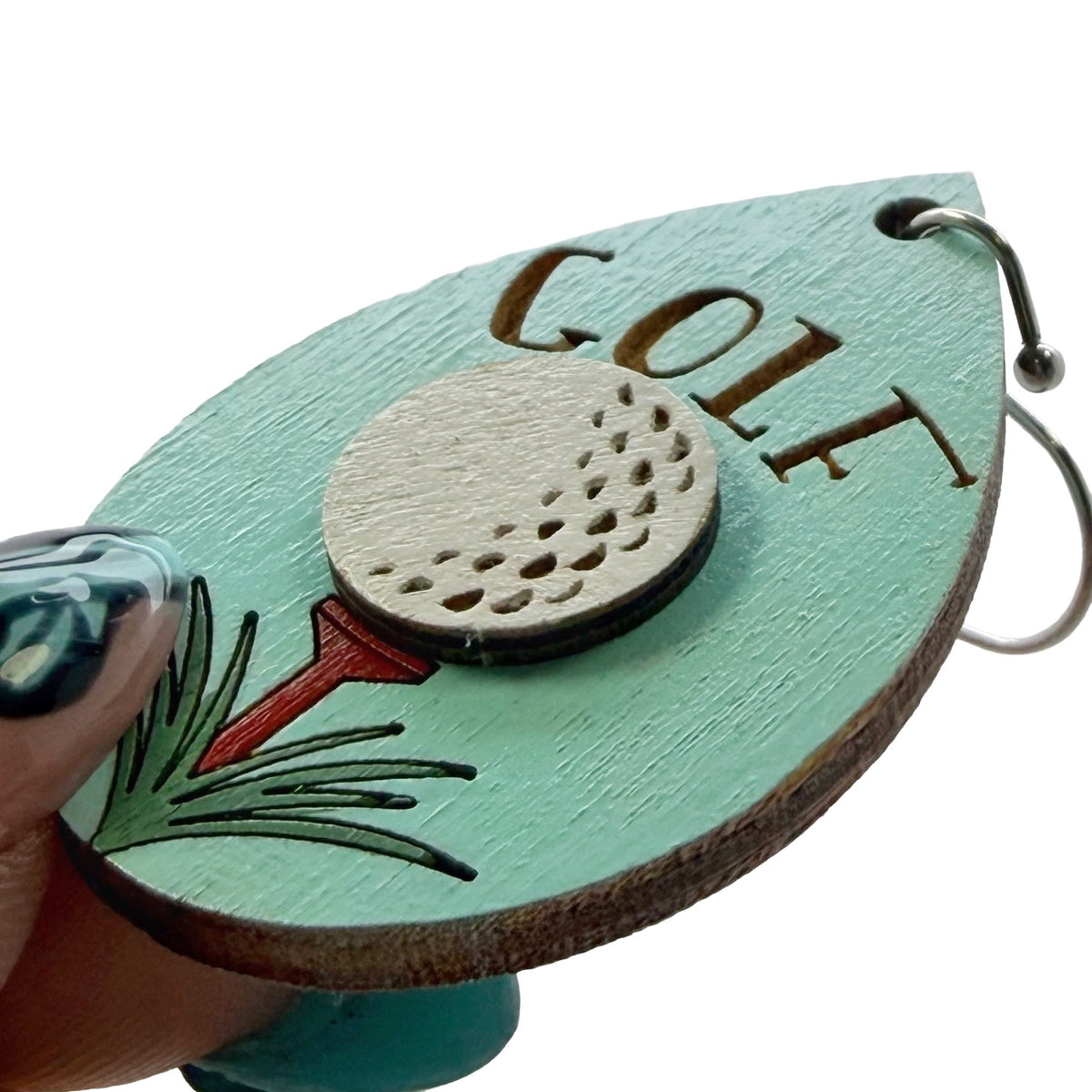 Golf Tee Dangle Earrings