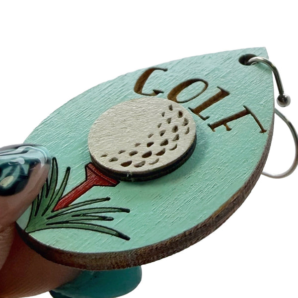 Golf Tee Dangle Earrings