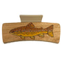 Brown Trout Handpainted Hair Clip