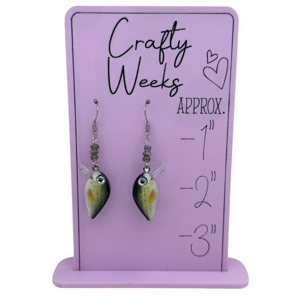 Bass Beaded Lure Earrings