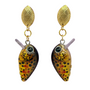 Brown Trout Crankbait Stud Earrings