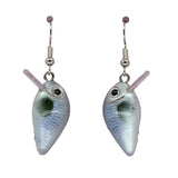 White Crappie Lure Earrings