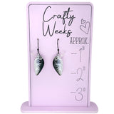 Black Crappie Lure Earrings
