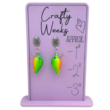 Fire tiger Crankbait Stud Earrings