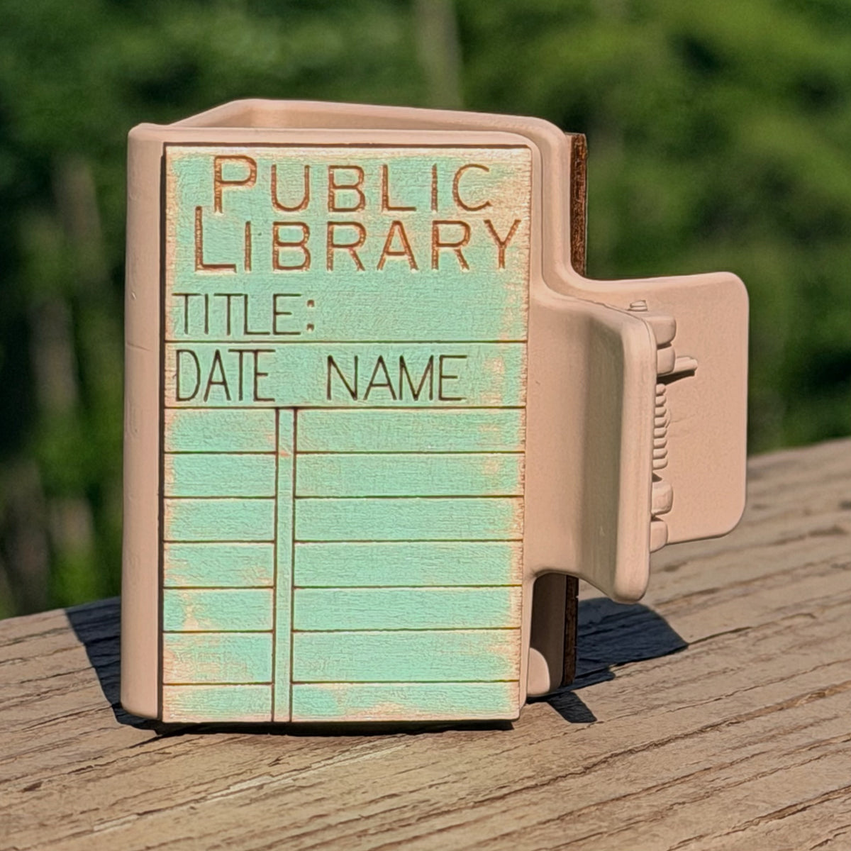 Public Library 2” Hair Clip