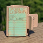 Public Library 2” Hair Clip