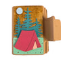 Camping 2” Hand painted Hair Clip