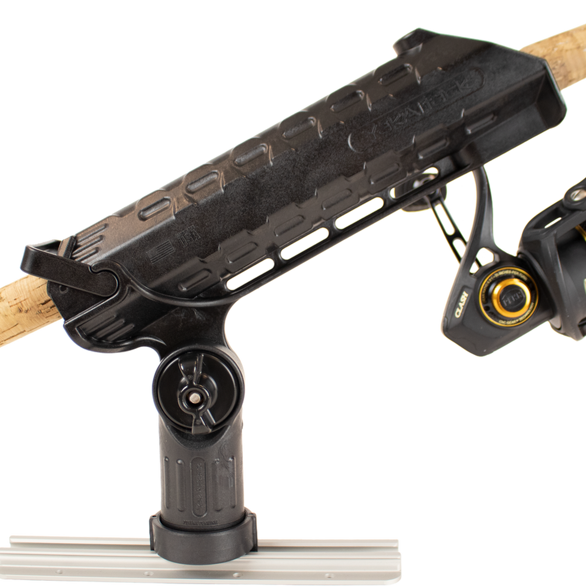 YakAttack AR Tube Rod Holder with Track Mounted LockNLoad Mounting System