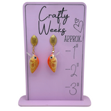 Goldfish Gold Stud Earrings