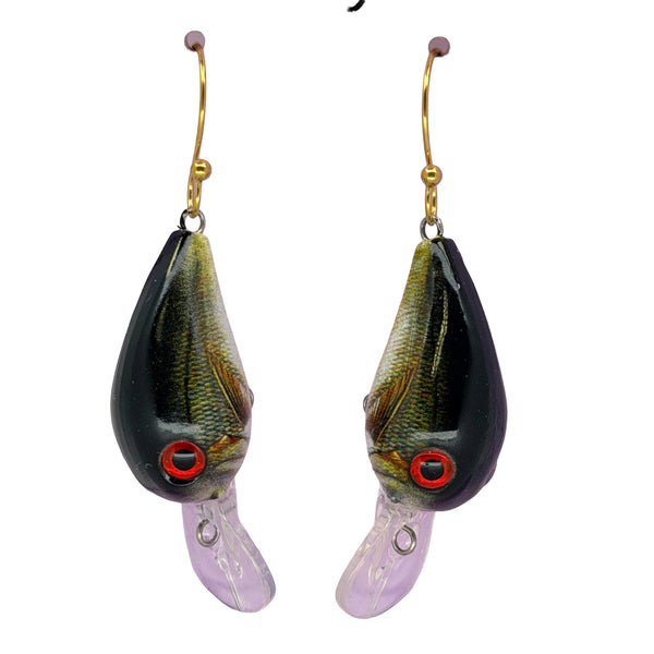 Largemouth Bass Lure Earrings