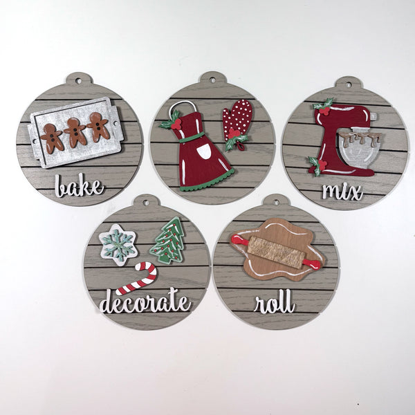 Baking Ornament Set of 5