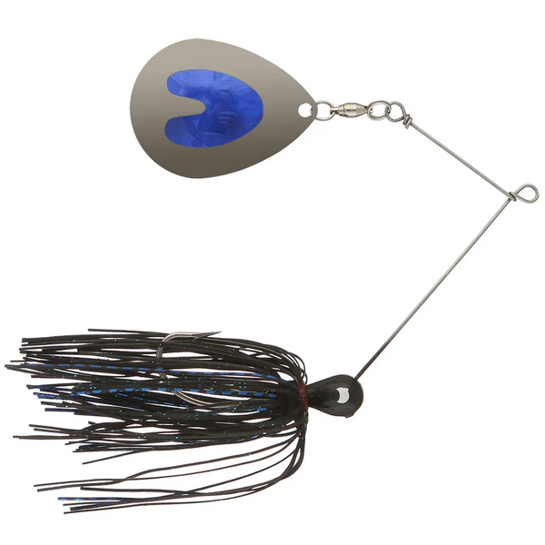 black lure for night fishing Jewel Jolt Spinnerbait 1/2 oz Purple/Green Flake Lazer