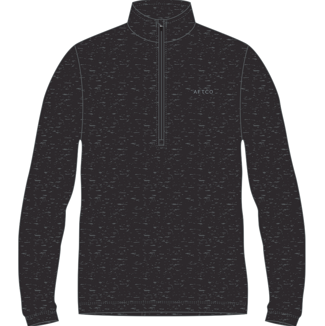 AFTCO Coastal Layer 1/4 Zip Black Heather